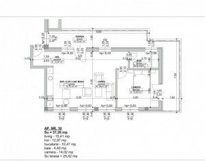 Lakás 2 szobák eladó on Cluj-napoca