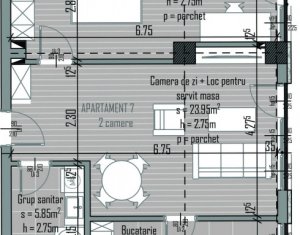 Lakás 2 szobák eladó on Cluj-napoca, Zóna Centru
