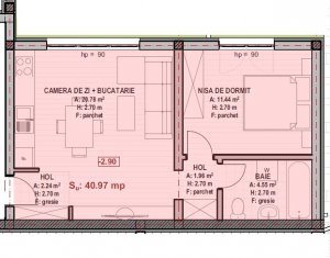 Lakás 2 szobák eladó on Floresti
