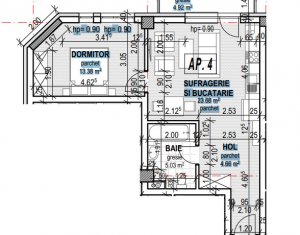 Lakás 2 szobák eladó on Cluj-napoca, Zóna Dambul Rotund