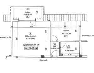 Lakás 2 szobák eladó on Floresti