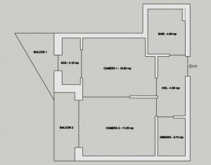 Lakás 2 szobák eladó on Cluj-napoca, Zóna Gheorgheni