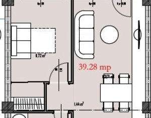, 39.28m2 on Cluj-napoca