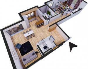 Lakás 3 szobák eladó on Cluj-napoca, Zóna Buna Ziua