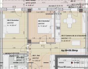 Lakás 3 szobák eladó on Cluj-napoca, Zóna Marasti