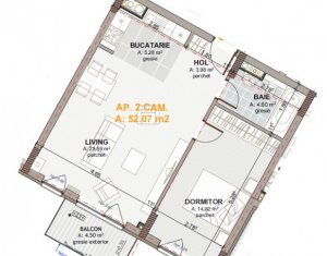 Lakás 2 szobák eladó on Cluj-napoca, Zóna Marasti