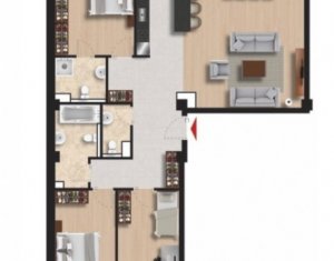 Lakás 4 szobák eladó on Cluj-napoca, Zóna Gheorgheni