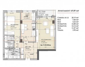 Lakás 3 szobák eladó on Cluj-napoca, Zóna Marasti