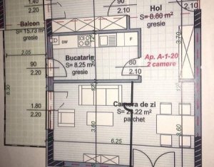 Lakás 2 szobák eladó on Cluj-napoca, Zóna Centru
