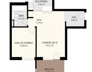 Lakás 1 szobák eladó on Cluj-napoca, Zóna Buna Ziua