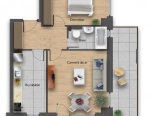 Lakás 2 szobák eladó on Cluj-napoca, Zóna Buna Ziua