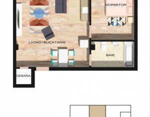 Lakás 2 szobák eladó on Floresti