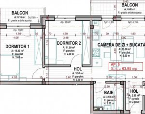 Lakás 3 szobák eladó on Floresti