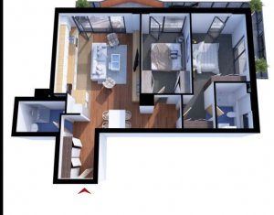 Lakás 3 szobák kiadó on Cluj-napoca, Zóna Gheorgheni