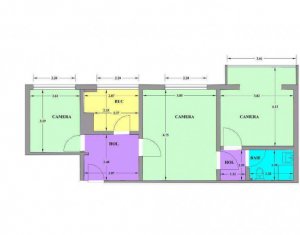 Lakás 3 szobák kiadó on Cluj-napoca, Zóna Centru