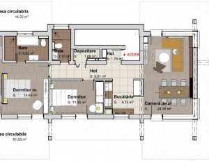 Lakás 3 szobák kiadó on Cluj-napoca, Zóna Borhanci