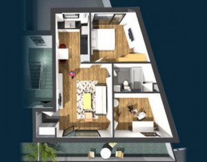 , 55.38m2 on Cluj-napoca, Zóna Centru