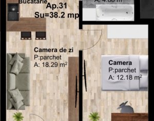 , 38.2m2 on Cluj-napoca, Zóna Someseni