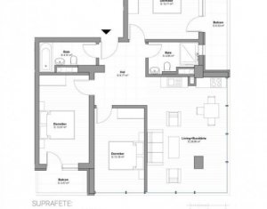 Lakás 4 szobák eladó on Cluj-napoca, Zóna Centru