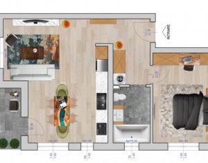 Lakás 2 szobák eladó on Floresti