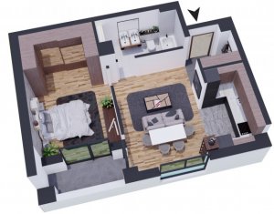 , 56.96m2 on Floresti