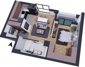 Lakás 2 szobák eladó on Floresti