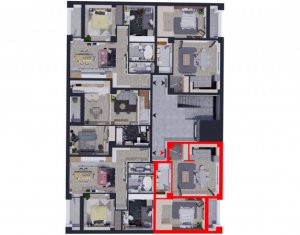 Lakás 2 szobák eladó on Floresti