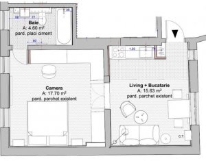 Lakás 2 szobák kiadó on Cluj-napoca, Zóna Centru