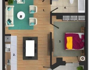 , 57m2 on Cluj-napoca, Zóna Buna Ziua