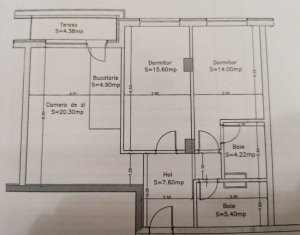 Lakás 3 szobák eladó on Cluj-napoca, Zóna Marasti