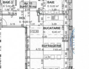 Lakás 3 szobák eladó on Cluj-napoca