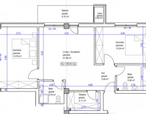 Lakás 3 szobák eladó on Floresti