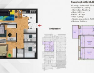 , 57m2 on Cluj-napoca, Zóna Centru