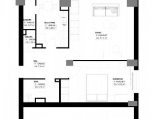 Lakás 2 szobák eladó on Cluj-napoca, Zóna Gheorgheni