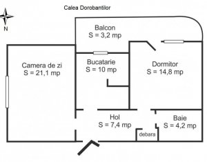 , 61m2 dans Cluj-napoca, zone Marasti