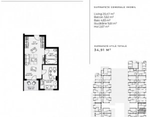 Lakás 1 szobák eladó on Cluj-napoca, Zóna Gheorgheni
