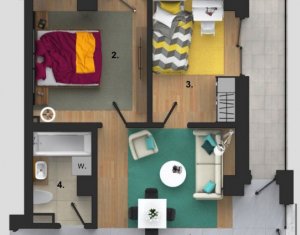 , 55m2 on Cluj-napoca, Zóna Buna Ziua