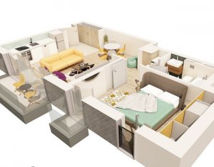 Lakás 2 szobák eladó on Cluj-napoca, Zóna Centru