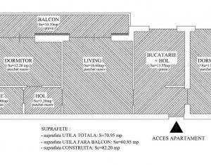 Lakás 3 szobák eladó on Cluj-napoca, Zóna Gheorgheni