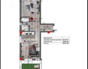 , 56.36m2 dans Floresti