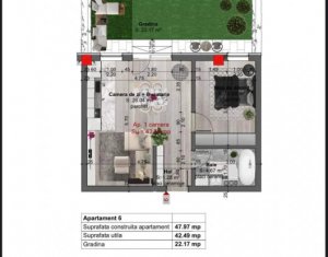 , 42.49m2 dans Floresti