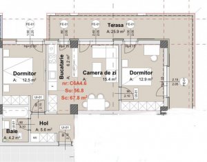 Lakás 3 szobák eladó on Floresti