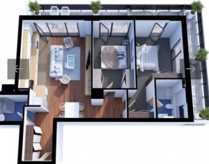 Appartement 3 chambres à vendre dans Cluj-napoca, zone Sopor