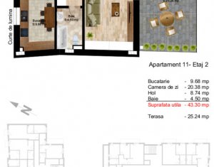 Lakás 1 szobák eladó on Cluj-napoca, Zóna Centru