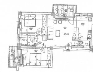 Lakás 3 szobák eladó on Cluj-napoca, Zóna Dambul Rotund
