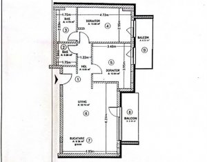 Lakás 3 szobák eladó on Cluj-napoca, Zóna Centru