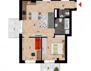 , 57m2 on Cluj-napoca, Zóna Zorilor