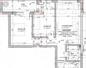 Lakás 3 szobák eladó on Floresti, Zóna Centru