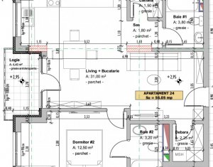Lakás 2 szobák eladó on Floresti
