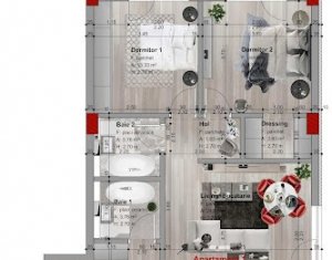 , 71m2 dans Cluj-napoca, zone Borhanci